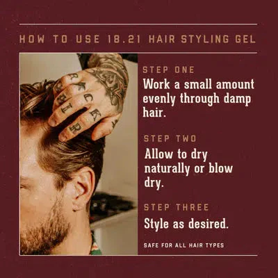 18.21 Sweet Tobacco Hair Styling Gel - Image 4