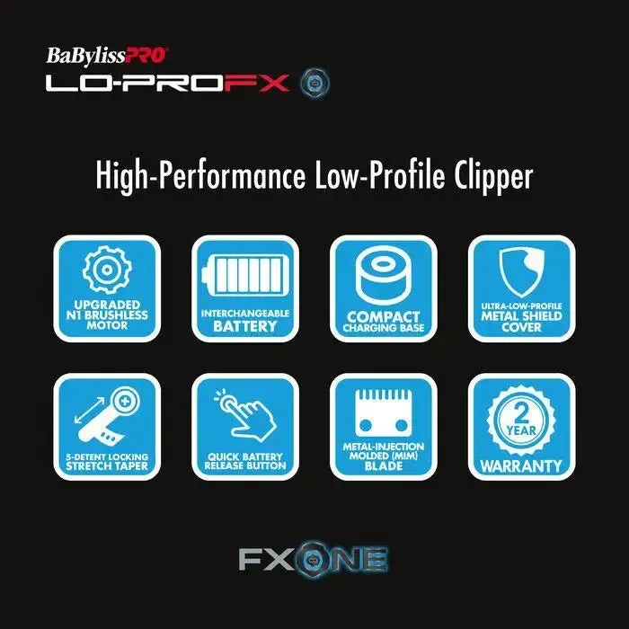 LoPro FX-ONE Clipper - BLACK - FX829 - Image 7