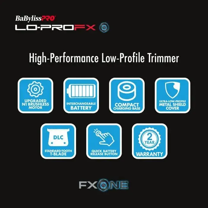 LoPro FX-ONE Trimmer - Black- FX729 - Image 7