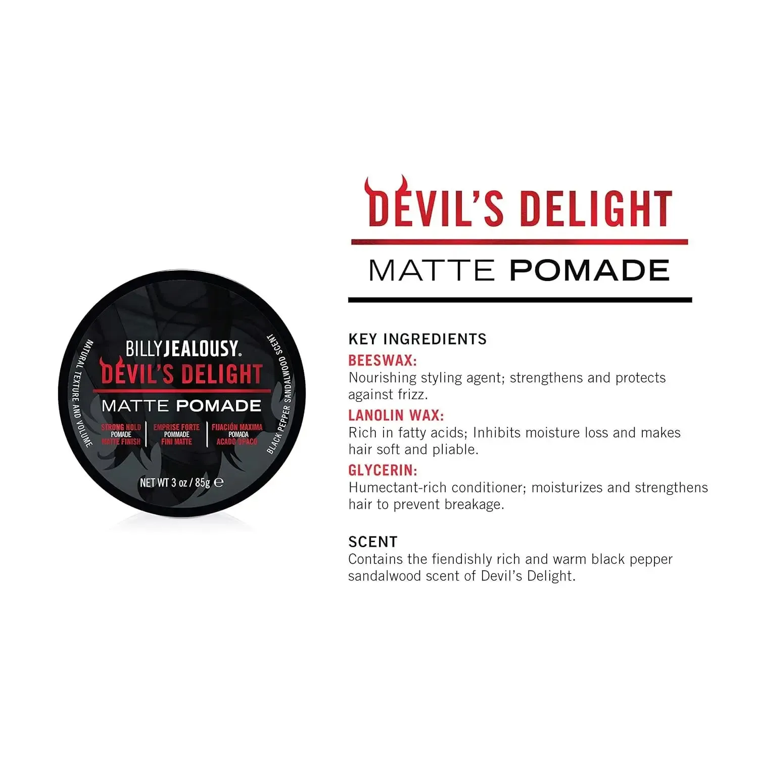 Matte Hair Pomade Devils Delight - Image 5