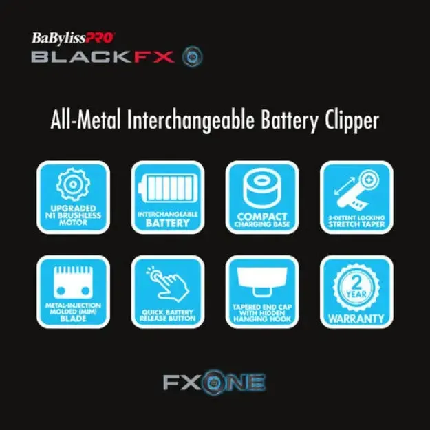 Blackfx Shaver With Fx-One Battery System - FX79FSMB - Image 4