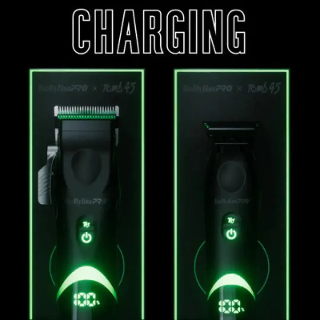 Wireless Charging Clipper Black Titanium With Mim Fade Blade - FXT45C - Image 7