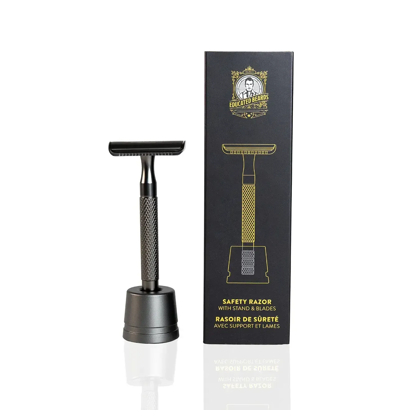 Safety Razor & Stand + 10 Blades