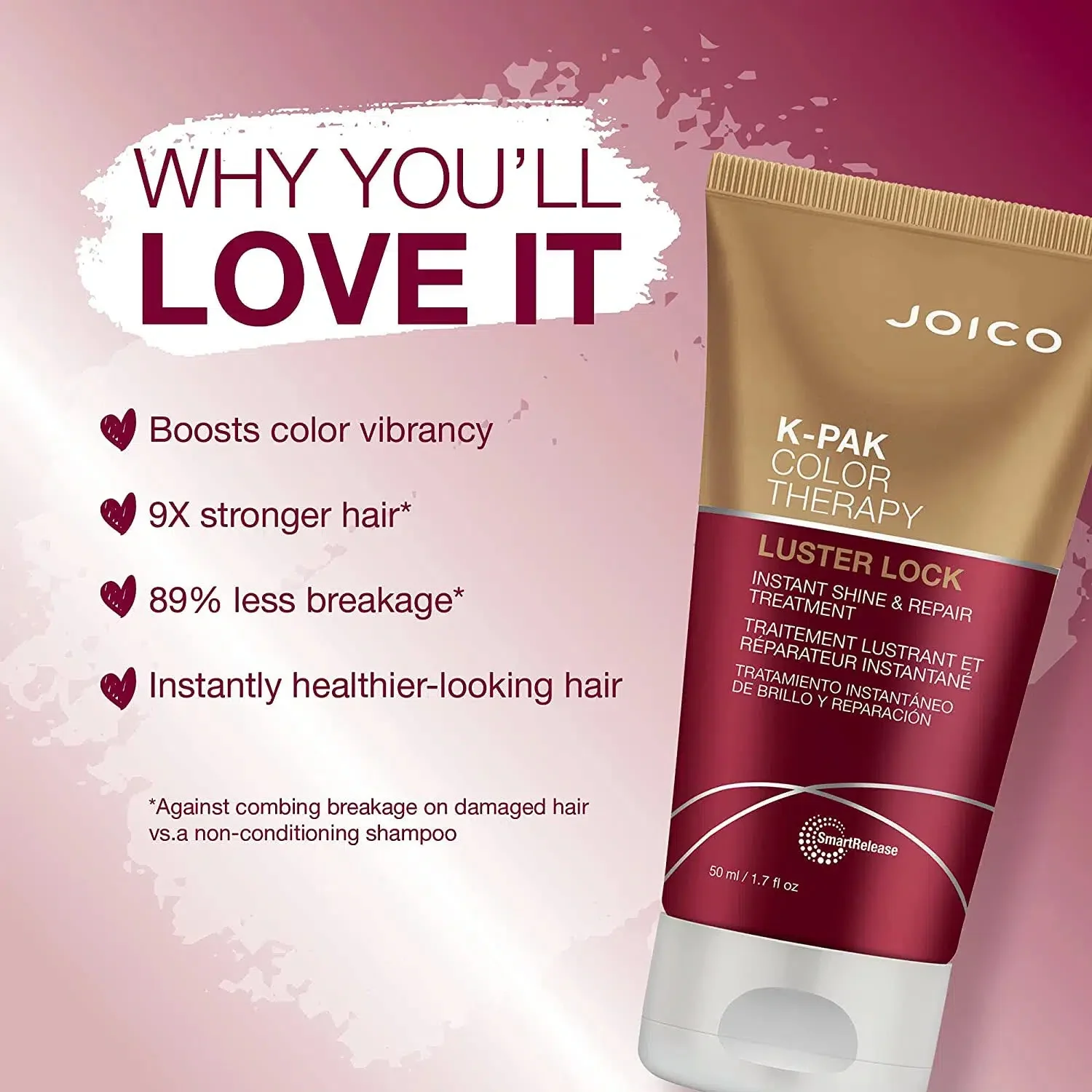 K-PAK Color Therapy Luster Lock Instant Shine & Repair Treatment - Image 4