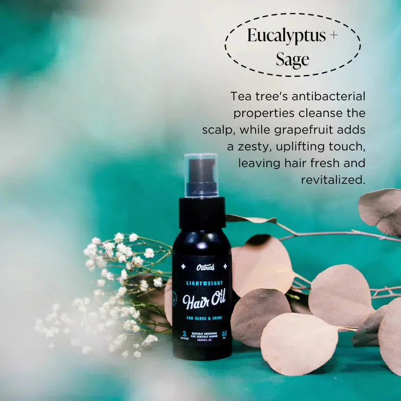 Lightweight Hair Oil - Eucalyptus & Sage - Image 3