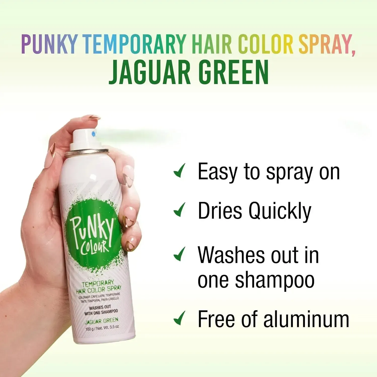 Temporary Colour Spray Jaguar Green - Image 4