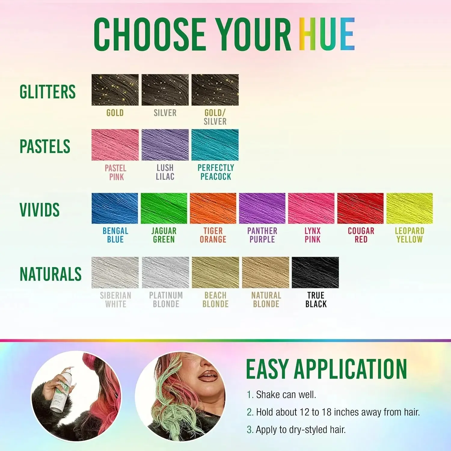 Temporary Colour Spray Jaguar Green - Image 6
