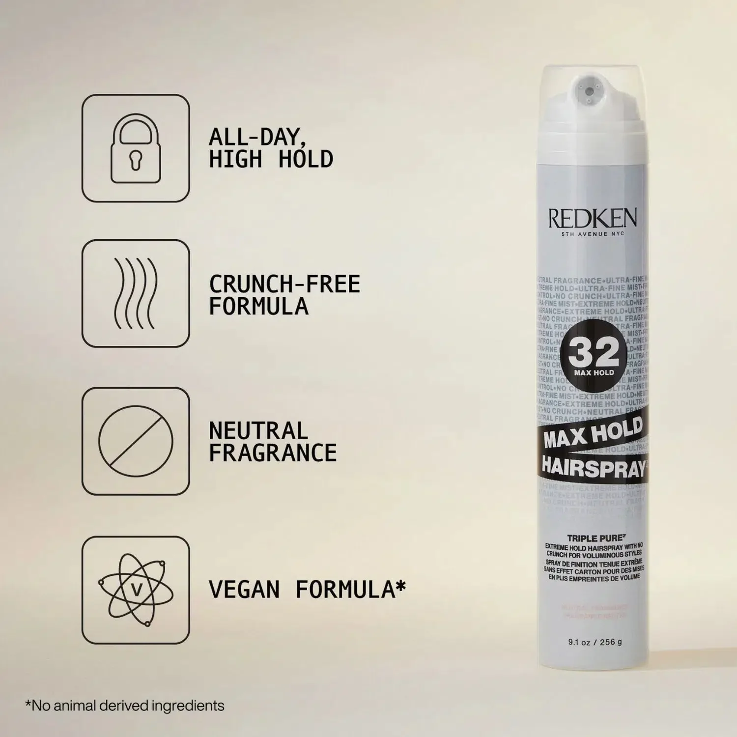 Max Hold Hairspray - Netural Fragrance - Image 2