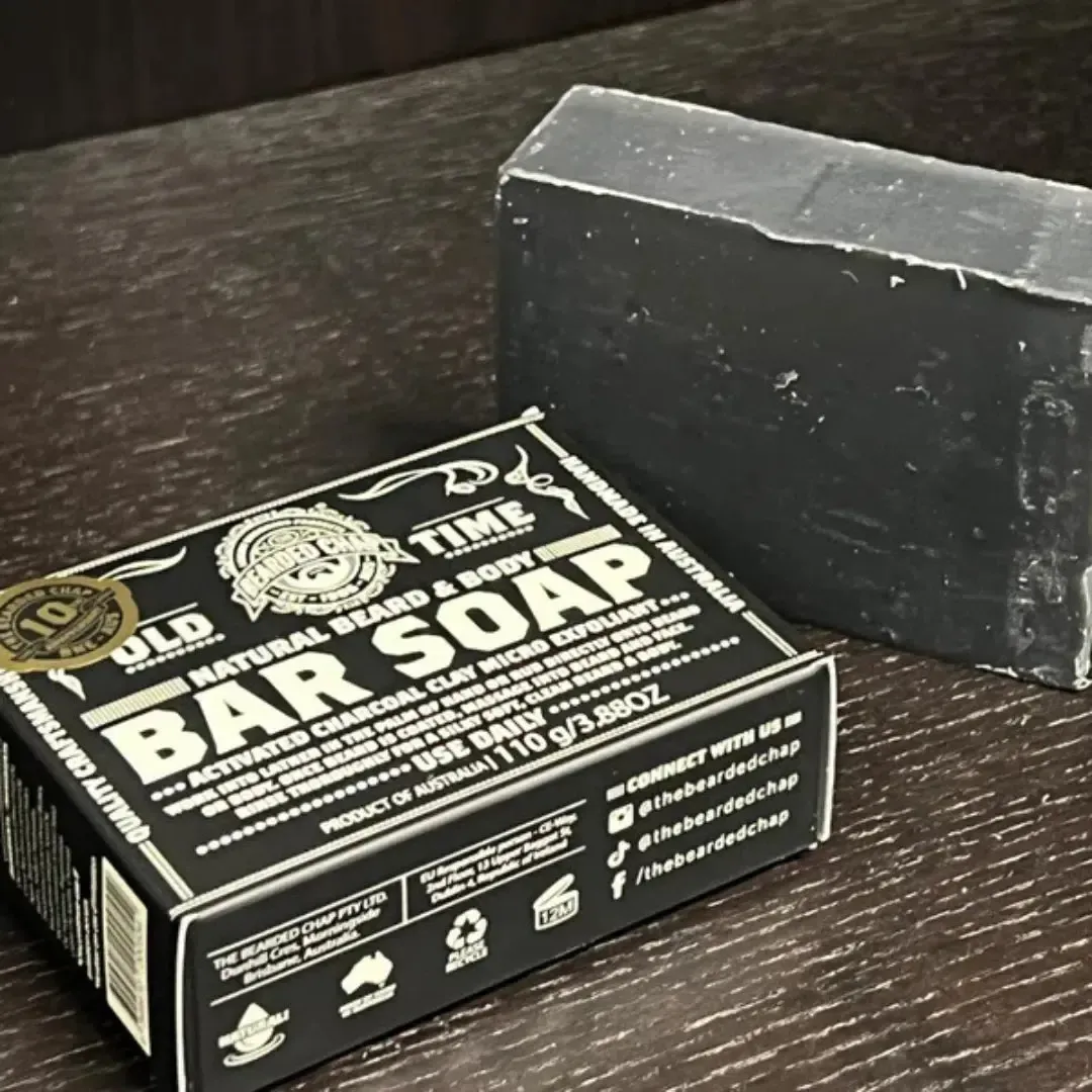 Activated Charcoal & Clay Beard & Body Bar Soap - Image 4
